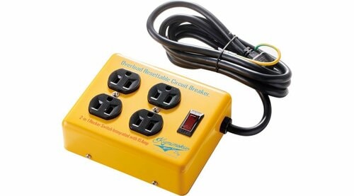 カインズ:Kumimoku スチールタップ 4口 イエロー:家電