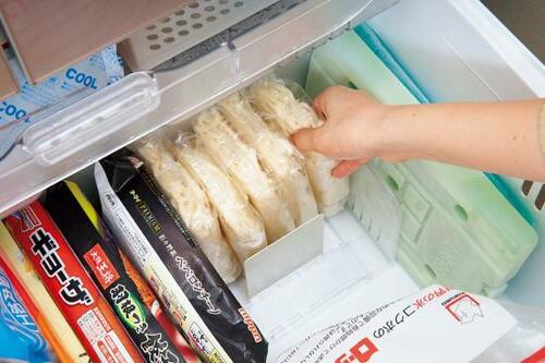 ワザ2:広がる仕切りとミニ仕切りを活用! 冷凍庫収納おすすめ イメージ4