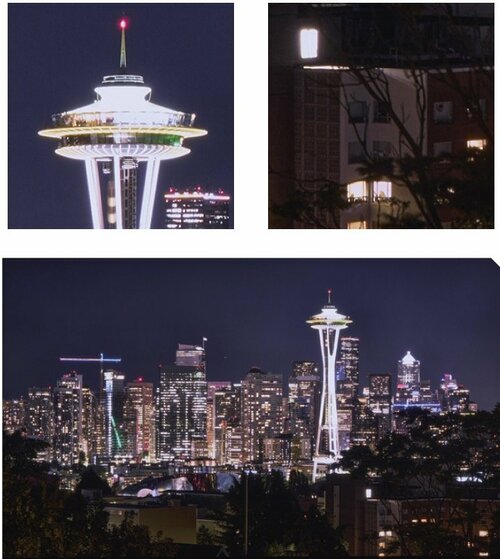 TCL「C7K(55V型)」の画質比較テスト写真（夜景）