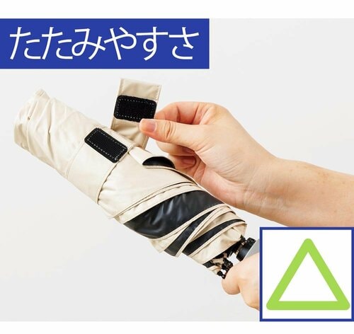 たたみやすさ：柄はしまいやすいが生地が厚め イメージ