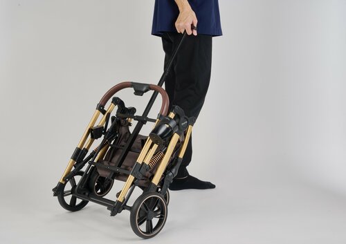 【使い勝手】ワンちゃんのを出し入れする際、幌の重なりが気になる 小型犬向けペットカートおすすめ イメージ2