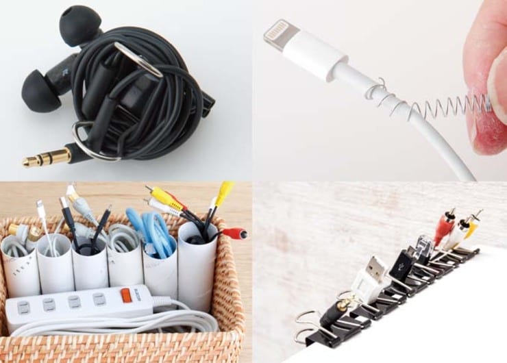 【0円アイデア】iPhoneやらイヤホンやら……ごちゃごちゃ絡まるコードの整理テクまとめ