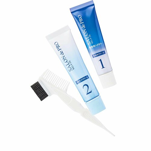 白髪染めヘアカラーおすすめ サロンドプロ 無香料ヘアカラー 早染めクリーム(白髪用)/5B イメージ2