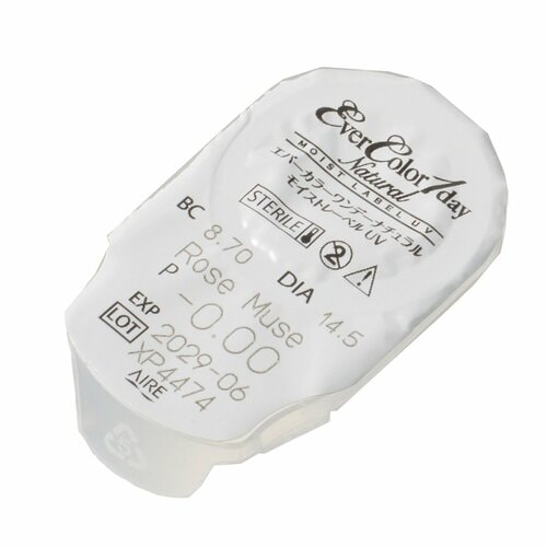 ナチュラルカラコンおすすめ エバーカラー エバーカラーワンデーナチュラルモイストレーベルUV/ローズミューズ イメージ2