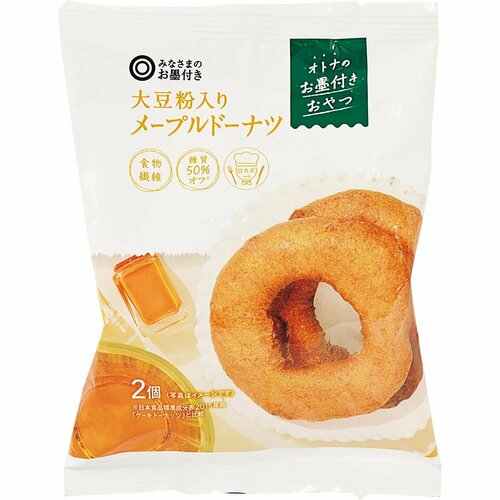 みなさまのお墨付き 大豆粉入りメープルドーナツの製品画像