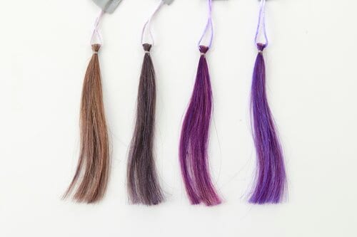 選び方1：色の出方 パープル（紫）のヘアカラーおすすめ イメージ