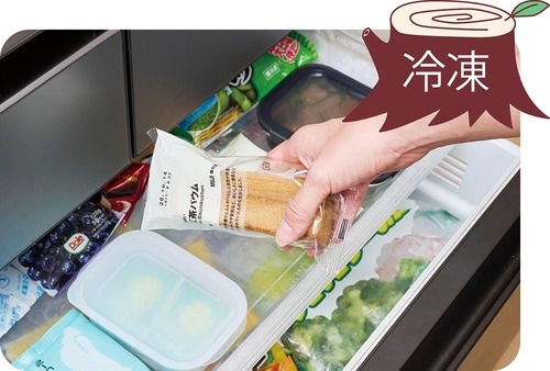 アレンジ4：冷凍 無印良品の不揃いバウムおすすめ イメージ