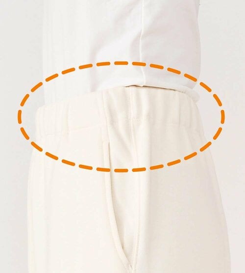 【MUJIのココがイイ！】ウエストゴムがスッキリしている 無印良品ファッション　おすすめ イメージ