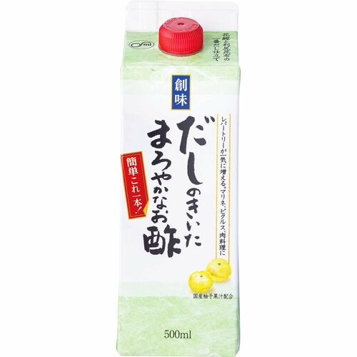 調味酢おすすめ 創味食品 だしのきいたまろやかなお酢 イメージ