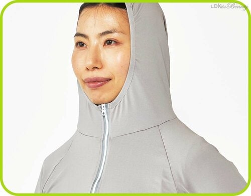 首元や手の甲を紫外線からガード！ UVカットパーカーおすすめ イメージ