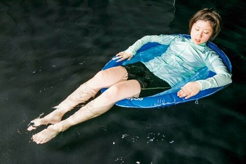 4位: まるで網にかかった魚…体が沈んで不安定でした