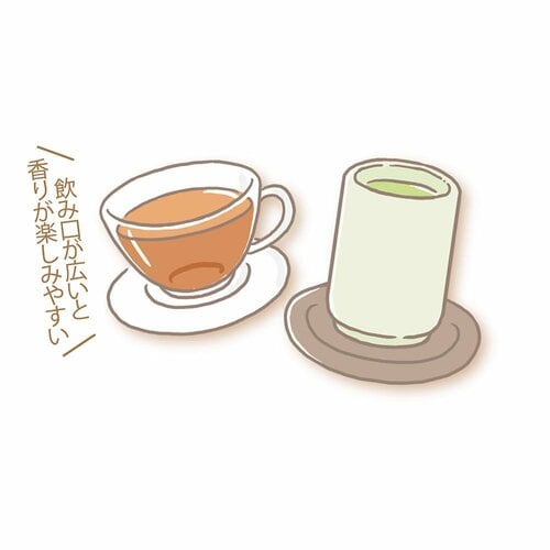 飲むときのコップで味は変わる? ルイボスティーおすすめ イメージ