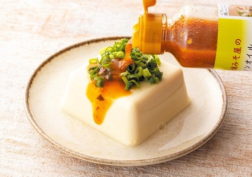 ポイント：ささみや豆腐などにもかけて！ カルディおすすめ イメージ