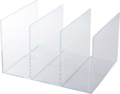 おすすめ1:無印良品「アクリル仕切りスタンド 3仕切り」 イメージ