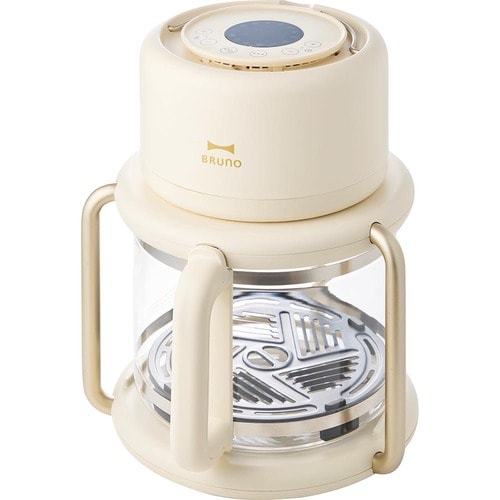 ノンフライヤーおすすめ ブルーノ ガラスエアフライヤー アイボリー イメージ