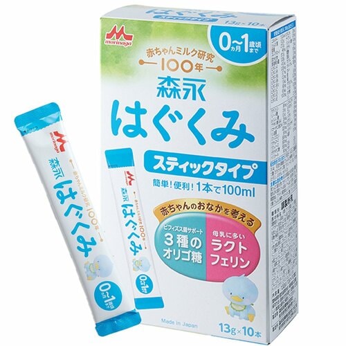 スティック型乳児用粉ミルクおすすめ 森永 はぐくみ スティックタイプ イメージ