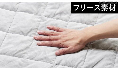 夏はサラリ、冬はふわふわ リバーシブルで肌ざわりも良好 重い毛布おすすめ イメージ2