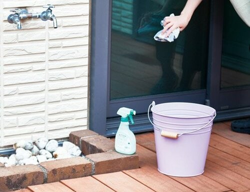 パステルカラーのバケツなら 人に見られても安心！ イメージ