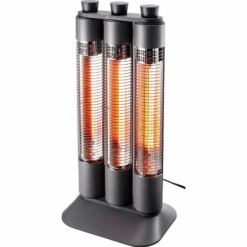 電気ストーブ・遠赤外線ヒーターおすすめ 山善 ワイドレンジカーボンヒーター Shareheats(3本管)  DC-ZT12 イメージ1
