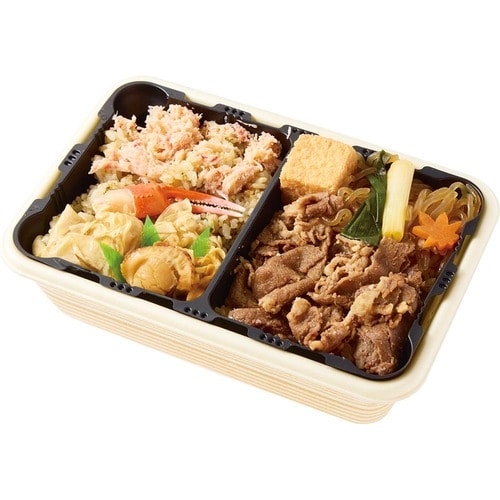 駅弁おすすめ 淡路屋 あっちっちかにめしとすきやき弁当 イメージ2