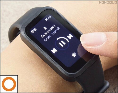 【本体の使いやすさ】ベゼルが太くて画面がやや小さく感じる 安いスマートバンドおすすめ イメージ