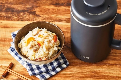 食感:4/5点 エレコム「LiFERE 小型IH炊飯器」おすすめ イメージ