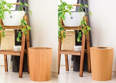 無印良品 木製ゴミ箱 2個セット 1つ蓋付き 美品】未使用品