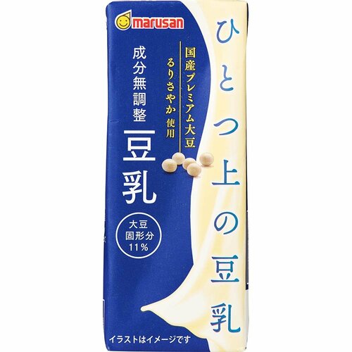 豆乳おすすめ マルサンアイ ひとつ上の豆乳 成分無調整 イメージ