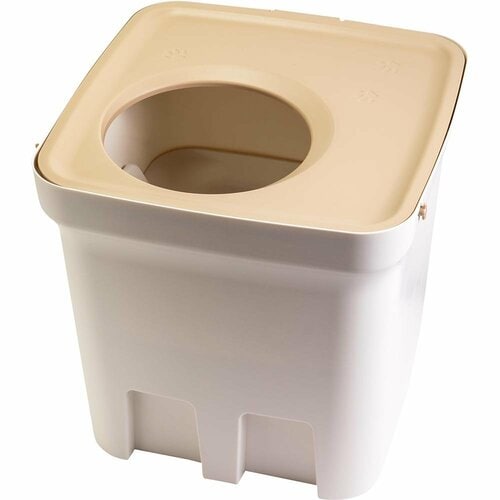 上から入るタイプ:猫砂が飛び散らない 猫用トイレおすすめ イメージ