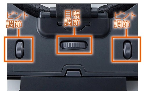 ピント調節と目幅調節で動画が鮮明 スマホ用VRゴーグルおすすめ イメージ