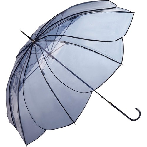 雨の日を包んでくれるお花 because「Clear Umbrella Color Piping」 イメージ