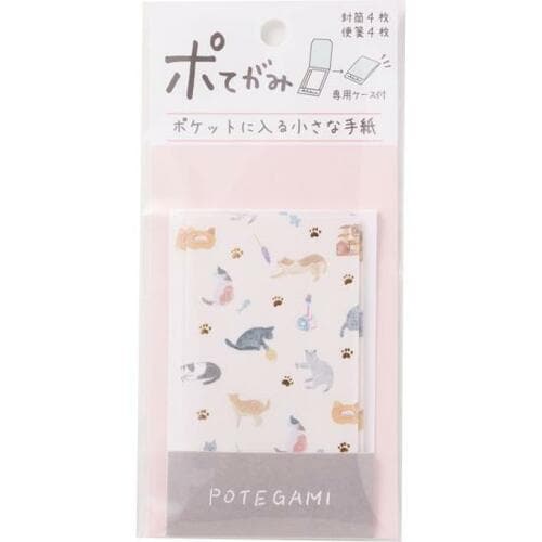 箔押しの猫の足跡が可愛い超ちっちゃいレター イメージ