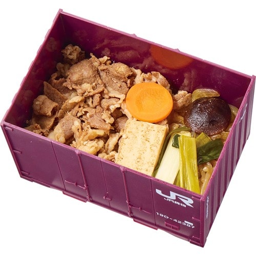 駅弁おすすめ 淡路屋 JR貨物コンテナ弁当 神戸のすきやき編 イメージ2