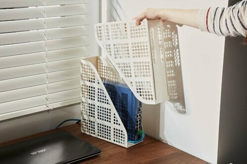 [基本]プラスチックカゴの重ね技でスッキリ イメージ3