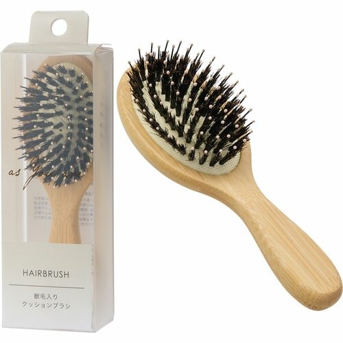 ヘアブラシおすすめ ニトリ 獣毛入りクッションブラシ イメージ