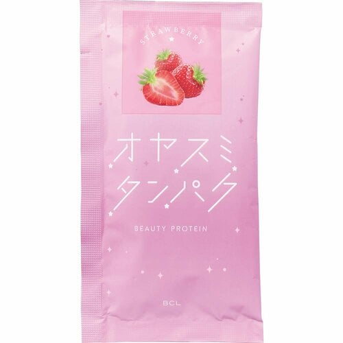 女性向けプロテインおすすめ オヤスミタンパク オヤスミタンパク イチゴ味 イメージ