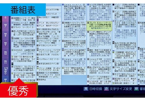 ハイセンス独自の操作画面だが、番組表や録画画面の文字は見やすい 液晶テレビおすすめ イメージ