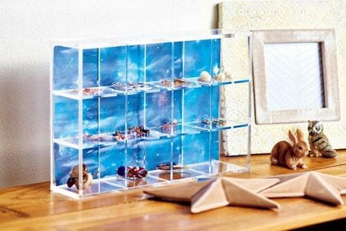 その4：お気に入り小物を見せ収納無印でまるでお店風のショーケース イメージ