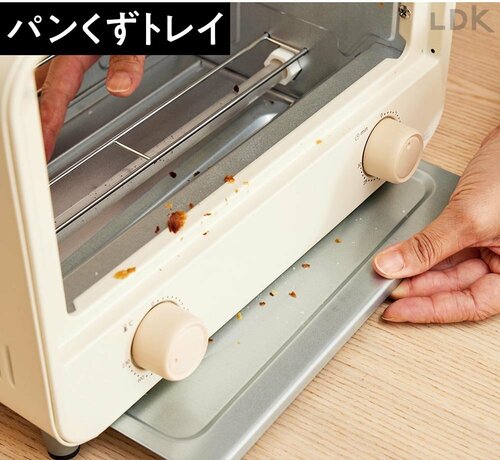 パンくずトレイ ユアサプライムス「オーブントースター PTO-TM800F」のレビューおすすめ イメージ