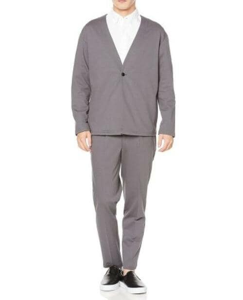 見た目スーツ、着心地パジャマ AOKI「エアージャージカーディガンジャケット・パンツ」 イメージ