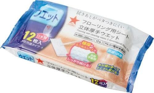 エタノールの少なさが掃除力に影響キャンドゥ 立体厚手ウエット イメージ