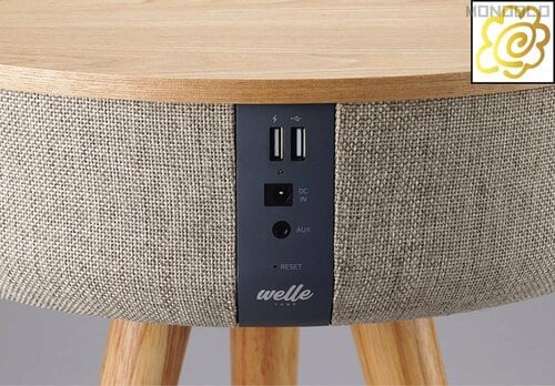 再生機器接続用のポートも備える スピーカーテーブルおすすめ イメージ