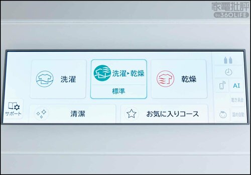 大きく見やすいタッチパネル ドラム式洗濯機おすすめ イメージ