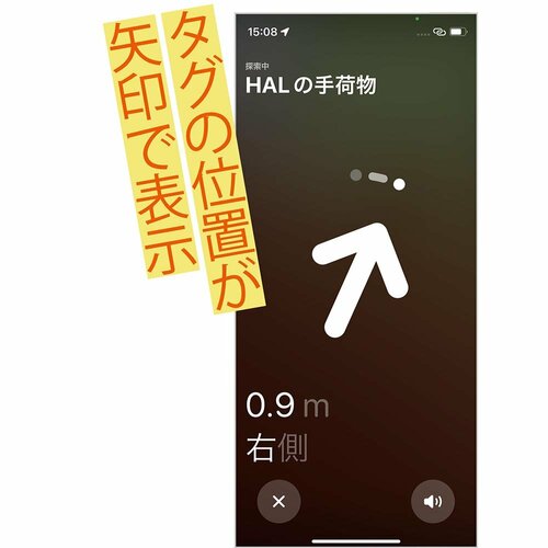 3：タグの位置が矢印で表示される イメージ
