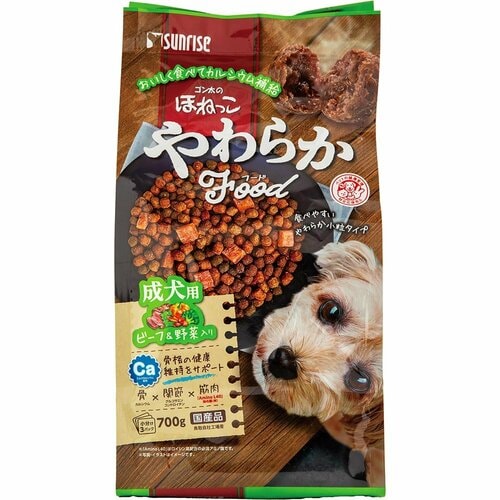 ドッグフードおすすめ マルカン サンライズ ゴン太のほねっこ やわらかフード ビーフ&野菜入り イメージ1