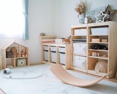 【IKEA】北欧風子ども部屋を「見せる収納」アレンジ！収納上手のリアルテクを紹介<br />