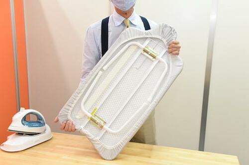 山崎実業 解決人体型アイロン台 アルミコート 07415 アイロン台おすすめ イメージ4