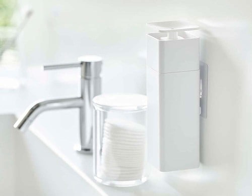 【キッチン用品】山崎実業「片手で出せる ディスペンサー ホワイト」 Amazon新生活セールアイテムおすすめ イメージ