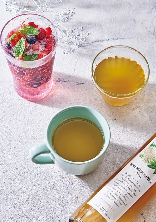 炭酸や緑茶にひとかけで華やかな風味が楽しめる イメージ