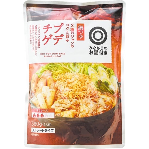 鍋の素おすすめ みなさまのお墨付き 鍋つゆ 2種のジャンのコクと旨味 プデチゲ イメージ1